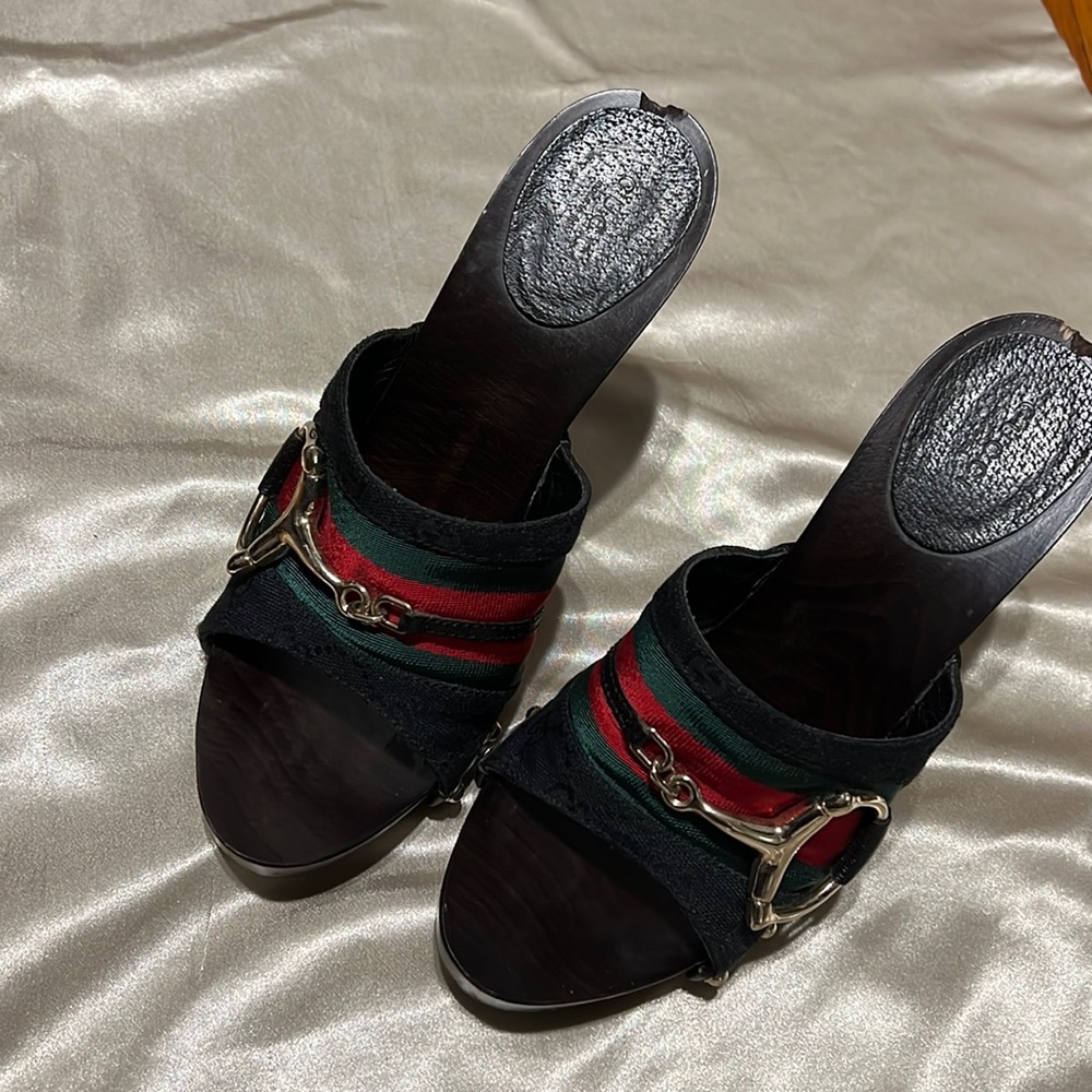 Gucci (authentic) horsebit mules